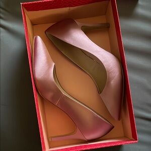 Kelly & Katie Pink Satin Heels